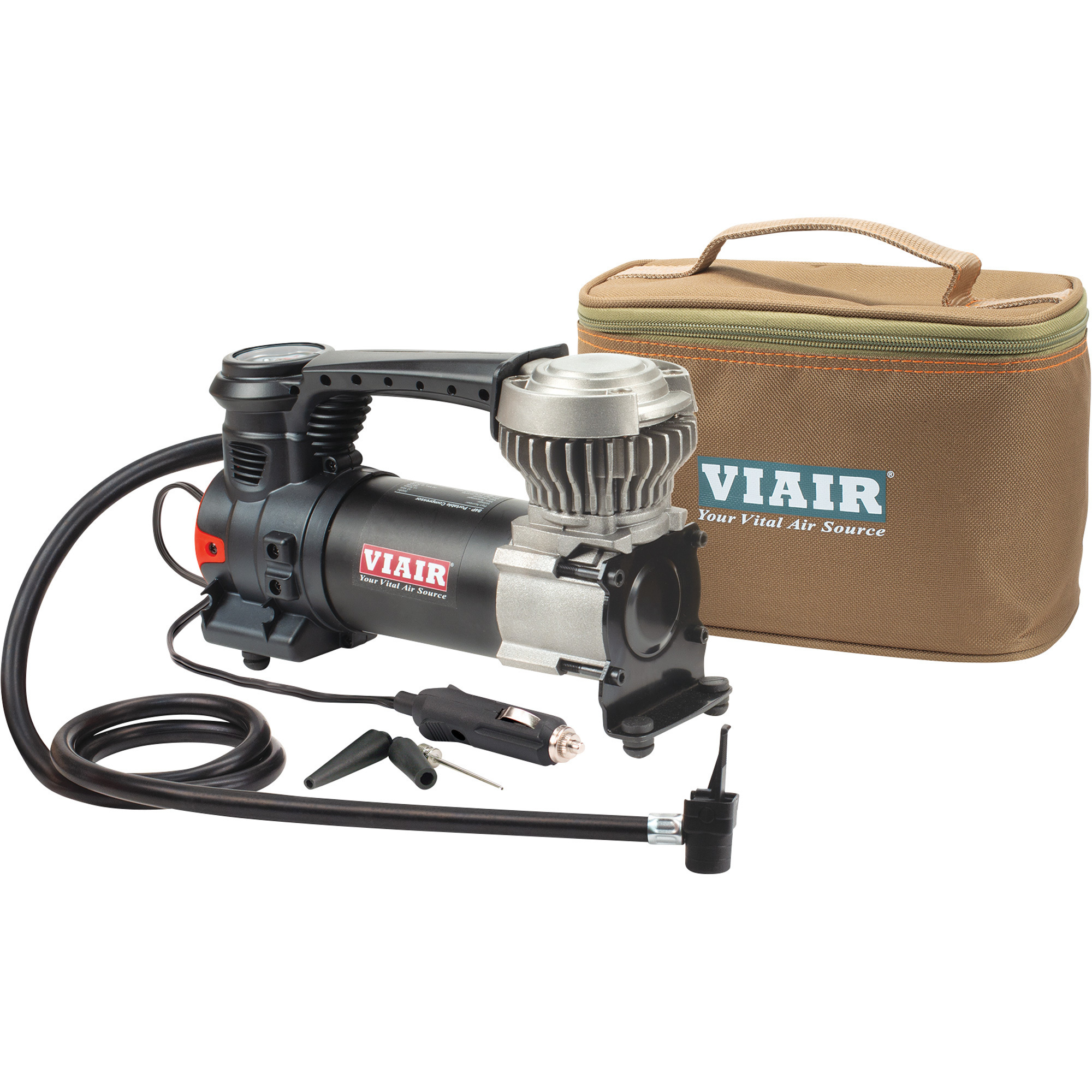 VIAIR Electric Portable Air Compressor, Max. PSI 60, Model# 00084